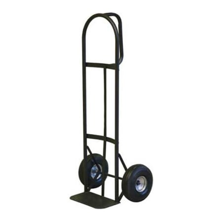 Milwaukee Hand Trucks Milwaukee D-Handle Hand Truck W/ Pneumatic Wheels, 800 Lb. Capacity, Black 30019